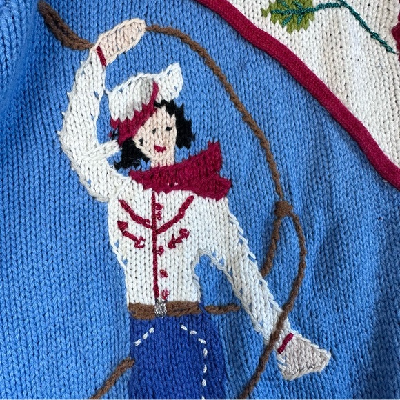 Vintage Storybook Knits cardigan sweater set 2X Cowgirl crochet western rodeo - Picture 6 of 16